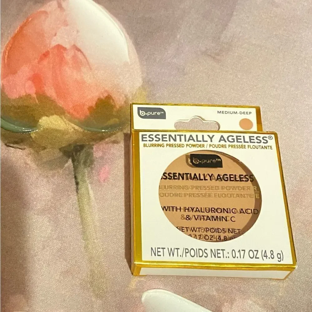 🛍️B-Pure Clean Beauty lip color cream Blush Duo & Essentially Ageless powder💥